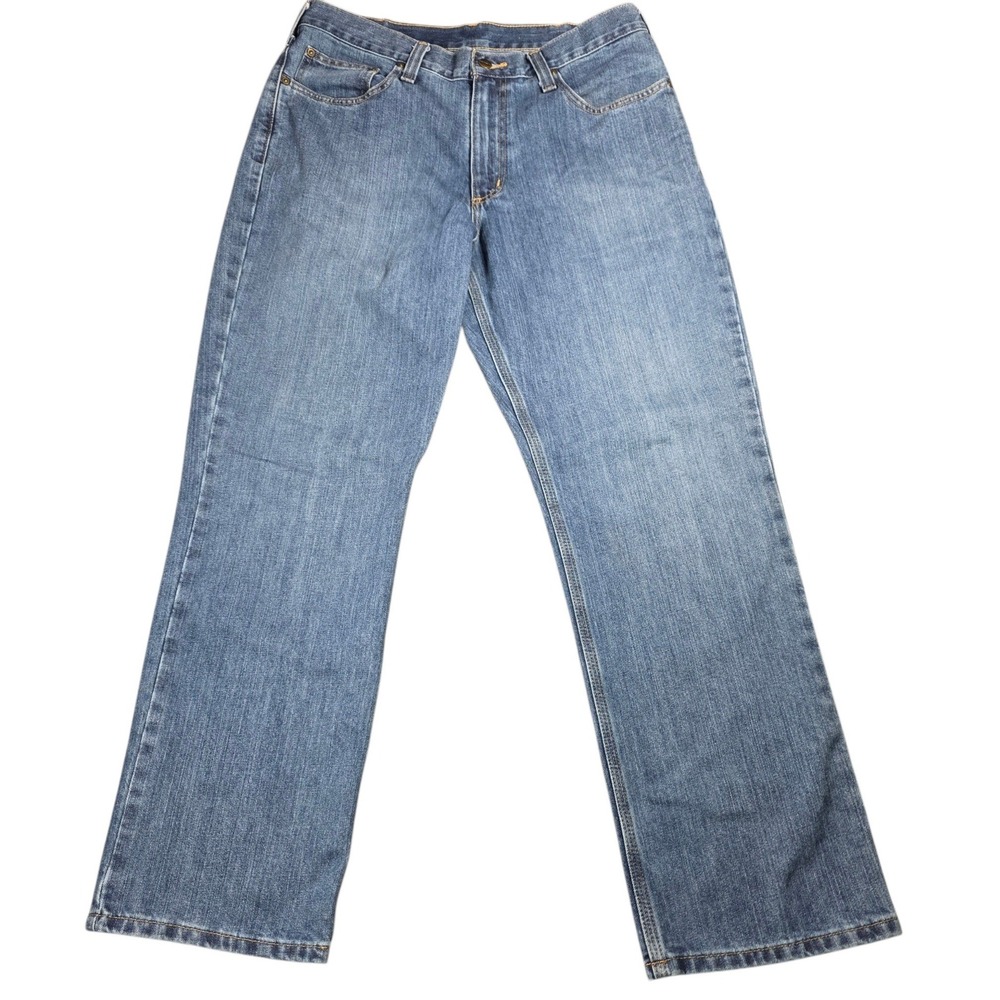 Carhartt Mens Relaxed Fit Straight Leg Jeans Blue Denim 101483-980 34x30